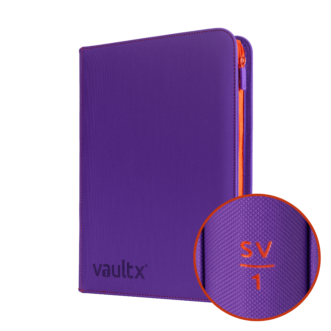 VaultX - 9-Pocket Exo-Tec® Zip Binder / Card Case - White Edition