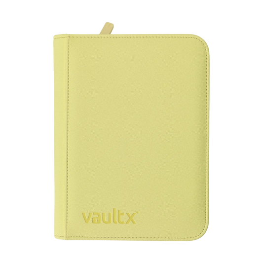 4-Pocket Exo-Tec® Zip Binder Pastel Yellow