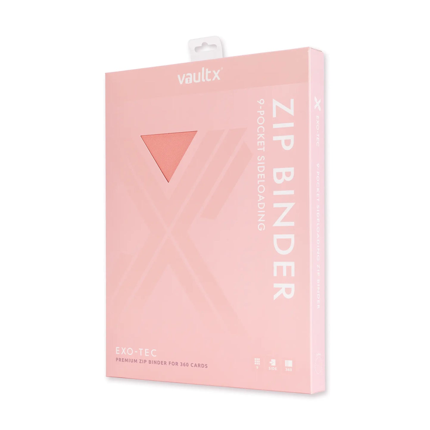 9-Pocket Exo-Tec® Zip Binder Just Pink